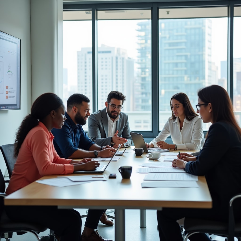 Equipo colaborando en formación técnica